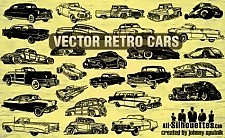 矢量復古汽車