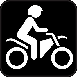地圖符號(hào)的摩托車剪貼畫(huà)