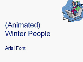 圣誕滑雪撬PPT