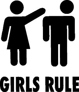 女孩的規(guī)則標志剪貼畫