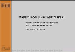 星河地產中心區項目宣傳推廣策略思路