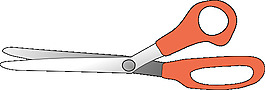 剪刀稍微打開(kāi)剪貼畫(huà)