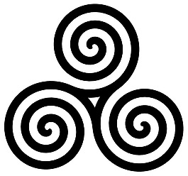 三重螺旋符号填充剪辑艺术