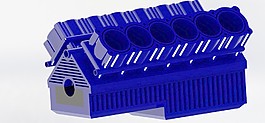 的V12發動機缸體