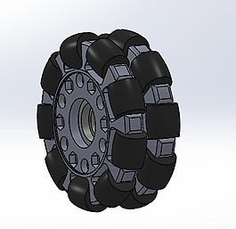 100毫米的全向輪SolidWorks 2014