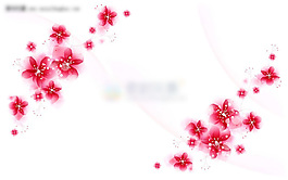 輕盈的小花朵PPT