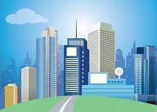 現代城市矢量藝術