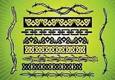 鐵絲網(wǎng)的部落向量