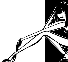 女性腿部的特征向量