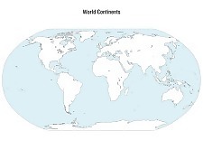 世界各大洲地圖矢量