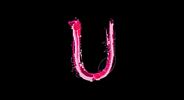 字母U視頻素材