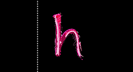 字母h視頻特效
