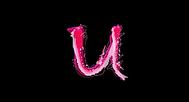 彩色字母u視頻特效