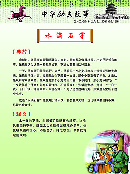 中華勵志故事水滴石穿