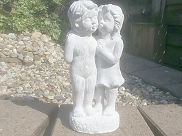 男孩和女孩雕像3D掃描