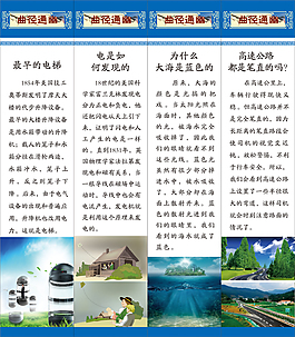 科學知識展板