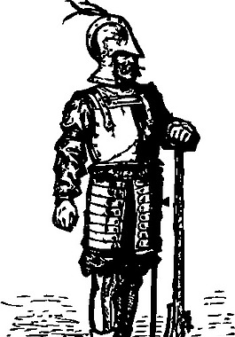 伊麗莎白時代的士兵剪貼畫