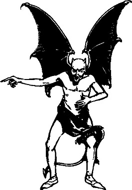 指向魔鬼剪贴画