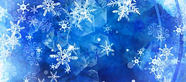 藍(lán)色雪花視頻素材圣誕節(jié)視頻背景
