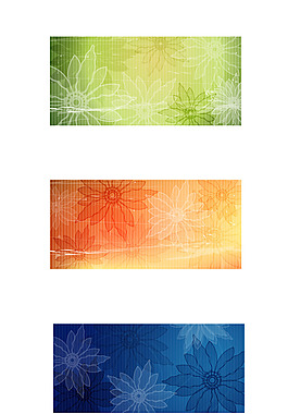 舊貨花卉背景矢量