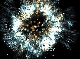 煙花爆炸視頻素材片頭LED模板