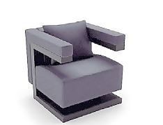 單人沙發(fā)3d模型家具圖片 60