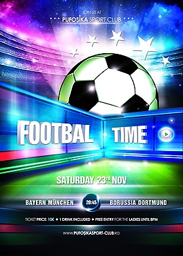 足球賽海報設(shè)計源文件