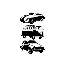 復古手繪汽車筆刷