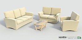 沙發(fā)組合3d模型家具圖片 58