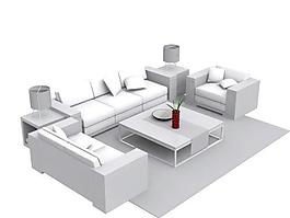 沙發(fā)組合3d模型家具3d模型 71