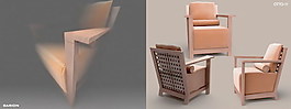 沙發(fā)組合3d模型家具圖片 133