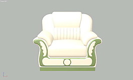 常用的沙發(fā)3d模型家具圖片 355