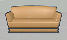 常用的沙發(fā)3d模型家具圖片 564