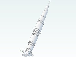 黄金的太空火箭