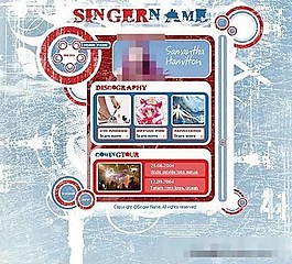 一款經(jīng)典FLASH歐美網(wǎng)頁模塊