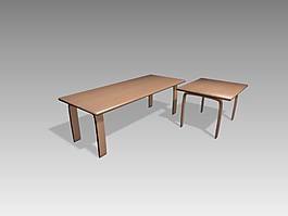 常見的桌子3d模型家具圖片 28