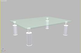 玻璃茶幾3d模型家具效果圖 65