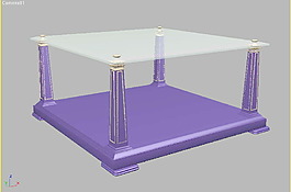 玻璃茶幾3d模型茶幾3d模型 62