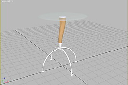 玻璃茶幾3d模型家具效果圖 73