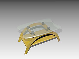 玻璃茶幾3d模型家具3d模型 74