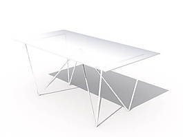 玻璃茶幾3d模型家具效果圖 119