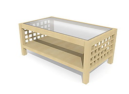 國外精品茶幾3d模型家具效果圖 32