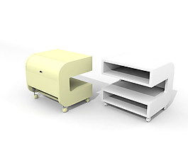 國外精品茶幾3d模型家具效果圖 48