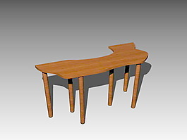 常見的茶幾3d模型家具效果圖 312