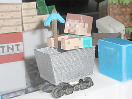 至于Minecraft玩具的雷車