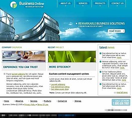 高科技企業(yè)網(wǎng)站設(shè)計(jì)模板