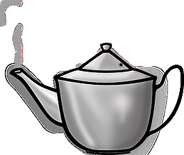 printerkiller金屬茶壺剪貼畫
