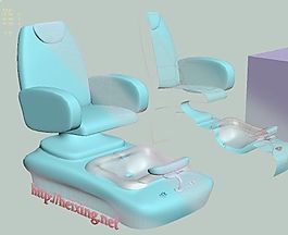 足浴躺椅3d模型家具圖片素材 1