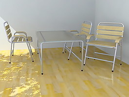 現代風格桌椅3d模型家具圖片 2