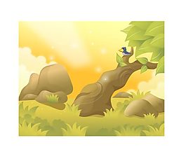 矢量兒童場景圖